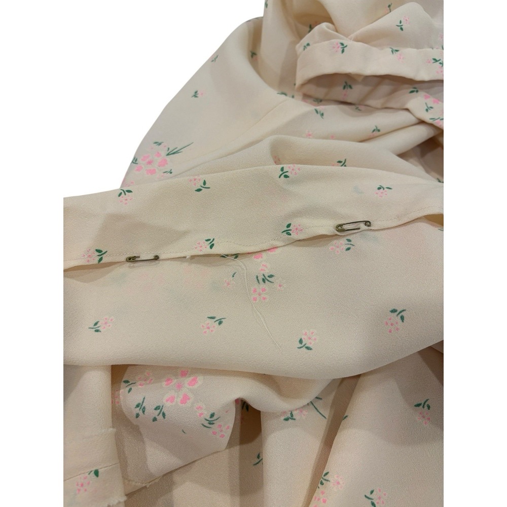 Vtg 70s Maxi Skirt Floral‎ Cottagecore Praire Boho Soft Girl Coquette - Picture 6 of 7